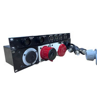 Caja Distribuidora de Energía Trifásica de Alta Potencia, Tomas de Corriente Neutrik PowerCon, 100-240V CA 50/60Hz, Protección Contra Sobrecorriente/Sobretensión