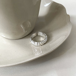 Anillo Ancho de Plata de Ley S925 Ruitai con Textura Irregular, Unisex, para el Dedo Índice, Uso Diario - Product Image 3