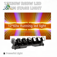 12x60W haute puissance RGBW LED Zoom pour la lumière de scène Dmx de barre de faisceau de tête mobile avec bande pour les événements de mariage