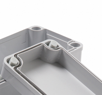 Boîtier de distribution étanche IP65 180*80*70 ABS avec boîtier électronique et d'instrument à vis en plastique AG