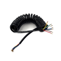 Autone TC203S 7 broches pièces de remorque Kit de fil en spirale de remorque de Type Euro avec veste en TPU et 2 bouchons