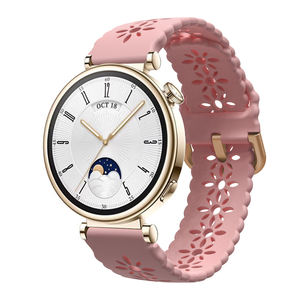 <span class=keywords><strong>Bracelet</strong></span> de <span class=keywords><strong>montre</strong></span> intelligente en silicone pour <span class=keywords><strong>femme</strong></span>, 18 mm, tendance, compatible <span class=keywords><strong>Garmin</strong></span> Venu 3S/2S Vivoactive 4S, boucle à ardillon, design sport, <span class=keywords><strong>bracelet</strong></span> de sport - Product Image 4
