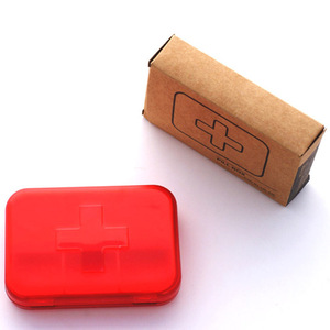 Weekly Pill Box With Compartments Red And Blue Portable Travel Medicine Case - Product Image 4