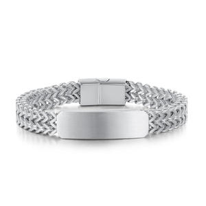 Hiphop Stainless Steel 18k <b>Gold</b> Plated Watchband Chain <b>Bracelet</b> <b>Black</b> Color Men Women Jewelry - Product Image 2