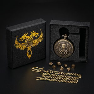 Superbe montre <span class=keywords><strong>de</strong></span> poche Cthulhu, dés en métal bronze, mini-dés pour jeux <span class=keywords><strong>de</strong></span> rôle - Product Image 3