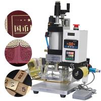 Machine à bronzer pneumatique pour cuir, papier, plastique, bois, PVC, carte, machine à estampage à chaud