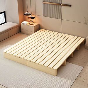 <span class=keywords><strong>Lit</strong></span> plateforme moderne en bois massif, taille King/Queen, écologique, durable, gain de place, meubles de chambre à coucher - Product Image 1