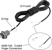 6600-166 Sensor Suhu Akurasi 1C Respon Cepat untuk Sundance Spas Jacuzzi Hot Tubs Konektor Jari Melengkung 6540-228