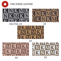 Similicuir gaufré imprimé PVC imperméable à motif monogramme pour bagages, chaussures, sacs à main, trousses de maquillage, housses de vêtements et de carnets