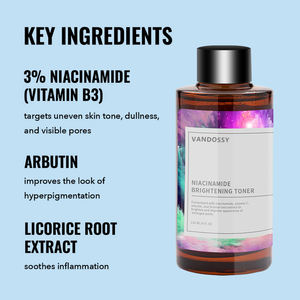 कस्टम 50 ग्राम विटामिन सी नाइसिनामाइड कोरियन त्वचा देखभाल टोनर सभी त्वचा प्रकार मॉइस्चराइजिंग चेहरे के स्प्रे मुख्य आर्बुटिन मूल - Product Image 3