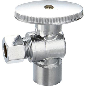 C X O.D. Q-TURN ANGLE SUPPLY STOP 1/2"C*1/4"OD Conector angular de latón para el mercado estadounidense - Product Image 1