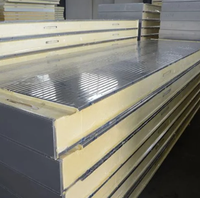 Panneaux isolants en PU de 200 mm en acier galvanisé avec verrous à came pour chambre froide/congélateur