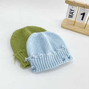 <span class=keywords><strong>Bonnet</strong></span> décontracté uni respirant, <span class=keywords><strong>bonnet</strong></span> en tricot rétro avec trous, garçons filles Y2k Hip-hop Harajuku, <span class=keywords><strong>bonnet</strong></span> d'hiver extensible, <span class=keywords><strong>bonnet</strong></span> chaud - Product Image 3