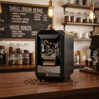 Torréfacteur à café électrique entièrement automatique 300g, mini, avec contrôle par application, en acier inoxydable, pour usage domestique et commercial