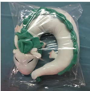 Livraison directe, dessin animé Dragon <span class=keywords><strong>Miyazaki</strong></span> <span class=keywords><strong>Hayao</strong></span> Spirited Away Haku, poupée mignonne en forme de U, jouets en peluche, oreiller poupées cadeau - Product Image 2