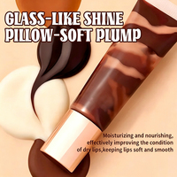 Gloss à lèvres crémeux et brillant au chocolat en tube souple, longue tenue, végétalien, pour femme