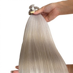 Extensiones de Cabello Humano Vietnamita con Punta de Queratina, Liso, Súper Doble Trama, Color Castaño Natural, Puntas Planas - Product Image 4