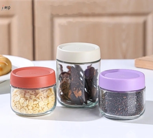 280g 유리 사용 가능 다기능 밀봉 곡물 빈 저장 항아리 너트 차 저장 항아리 - Product Image 3