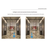 Ouvre-porte automatique à pivot central en alliage d'aluminium robuste pour hôtel, villa, entrée commerciale.