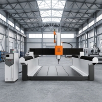 Machine de fraisage CNC 4 axes robuste avec table en acier recuit à section carrée pour moules de fonderie et modèles en bois