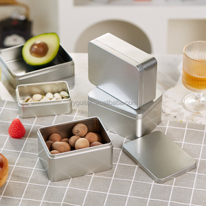 2025 thiết kế mới Kẹo Gói Matte kim loại tinplate có thể thực phẩm/Hộp quà tặng tùy chỉnh in Nắp mở hình chữ nhật nhỏ hộp thiếc - Product Image 3