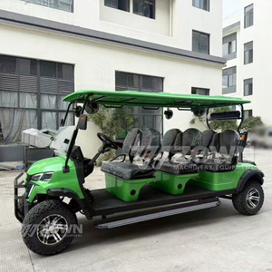 Carrito de golf todoterreno extendido para 6 pasajeros con techo rígido, parachoques delantero y parabrisas dividido - Product Image 4