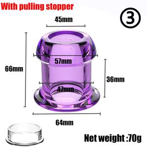 Transparenter Hohlanaldehner mit Abdeckung Auslaufsicherer Outdoor-Analplug - Product Image 4