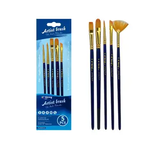 Yalong Hot Sale Artists Preferred Paint Brush Set Use For Acrylic Oils Watercolors Art Supplies