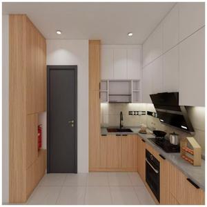 Armoire en mélamine de style populaire européen Cocina Mobilier de maison moderne Armoire de cuisine modulaire en bois - Product Image 2