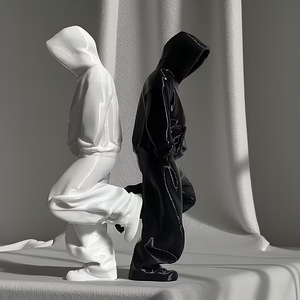 2026 Gzyuyou Faceless Thinker Model Set Black & <b>White</b> Plastic Decor for <b>Computer</b> <b>Desk</b>, Hallway Collectors - Product Image 2