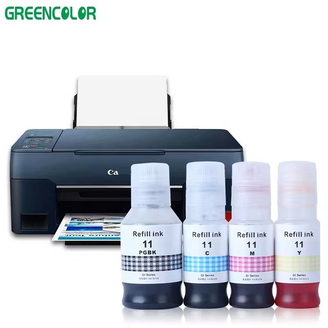 Factory Price Compatible Dye for Ink for Canon Pixma G2860 G3860 G2460 G3460 GI11 GI-11 81 71 41 Refill for Ink