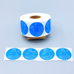 Rouleau d'autocollant rond en vinyle adhésif imperméable pour logo d'entreprise <span class=keywords><strong>étiquette</strong></span>s d'<span class=keywords><strong>emballage</strong></span> <span class=keywords><strong>alimentaire</strong></span> de forme personnalisée avec étanchéité de marque - Product Image 2