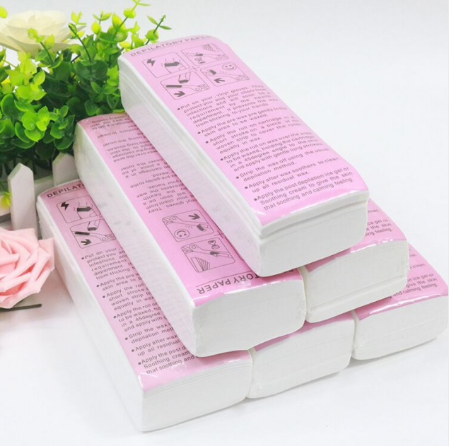 Factory Direct Sale 100% non-woven fabric strip wax hair removal Disposable Wax Strips for Hair Removal