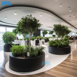 Jardinera Grande de Aluminio Estilo Americano, Recubierta de Polvo, <span class=keywords><strong>para</strong></span> Jardín <span class=keywords><strong>Exterior</strong></span>, Paredes Interiores, Hospitales, Escuelas y Uso Doméstico - Product Image 4