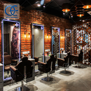 Estante de exhibición de <span class=keywords><strong>pared</strong></span> para salón de belleza, mueble de salón de belleza - Product Image 4