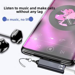 Adaptateur audio USB Type-C mâle vers 3,5 mm femelle avec blindage tressé pour appareils mobiles <span class=keywords><strong>iPhone</strong></span> et Android - Product Image 4