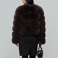 Manteau en fourrure de renard véritable 100 % personnalisable pour femmes grandes tailles, décontracté, épais, hiver, moelleux, respirant, gris, doublure longue en polyester