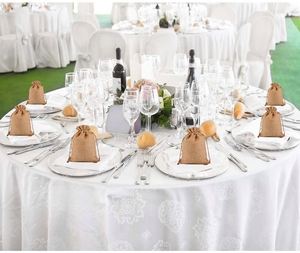 Sacs-cadeaux en toile de jute avec cordon de serrage pour mariages pochettes à bijoux en toile de jute recyclables et écologiques pour les fêtes d'anniversaire - Product Image 6