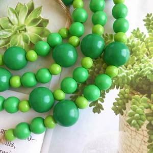 Ferme pépinière Boho tenture murale décor bois perle guirlande sans glands pour la décoration de la chambre - Product Image 4