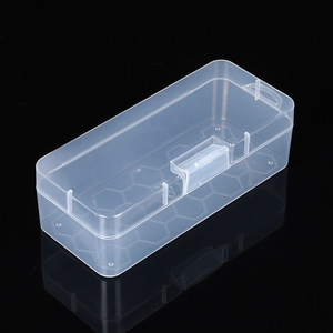 Transparent PP Storage Box With Lid Rectangle Shape Office Organizer Plastic Sample Container For Parts Storage - Product Image 3
