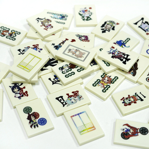 Nhà Máy Sản Xuất Di Động Du Lịch Mahjong Set Acrylic Mini Mahjong Acrylic Bàn Trò Chơi Tùy Chỉnh Biểu Tượng Mahjong - Product Image 1