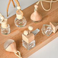 Diffuseur de parfum pour la maison de haute qualité, petit, finition givrée, pendentif, flacon vide en verre, diffuseur de parfum pour voiture