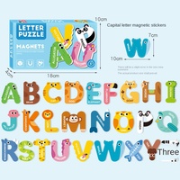 Charisma Educación Temprana para Niños Rompecabezas Magnético 3-6 Años Bebé Mayúsculas 26 Letras Kindergarten Juguetes Educativos