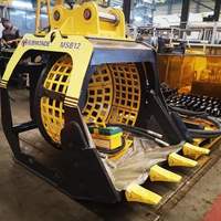 Godet de criblage hydraulique pour excavatrice et chargeuse, idéal pour le dragage de rivières et la séparation du sable et du gravier