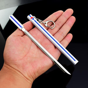 Accesorio de Anime Ninja, <span class=keywords><strong>espada</strong></span> de faisán de paja de <span class=keywords><strong>Sasuke</strong></span>, 18cm con arma de juguete de Metal envainada, modelo de <span class=keywords><strong>espada</strong></span>, llavero - Product Image 3