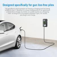Câble de charge pour véhicule électrique OLINK EV Type 2 vers NACS 32A 7kW pour Tesla et station de charge standard européenne