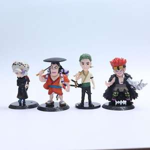 2 designs, 8 pièces/ensemble, figurines d'action d'anime de style nouveau, One Piece Luffy Nami Yamato, mini figurines en PVC - Product Image 3