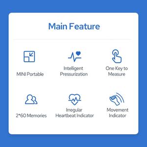 TMB-1117-S 電子デジタル血圧計 手首式 充電式 USB 2年保証 2*60メモリ LCD 卸売 - Product Image 6