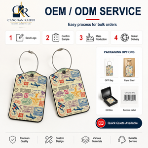 Étiquette de <span class=keywords><strong>bagage</strong></span> personnalisée de luxe en PU souple, porte-carte d'identité de voyage double face, logo imprimé pour les hôtels, les compagnies aériennes, les distributeurs de cadeaux - Product Image 6