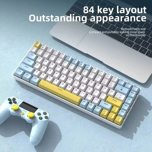 Free Wolf K84 <b>Wired</b> RGB Lighting USB Type C Interface ABS Material Programmable Full Size Compatible PC Laptop Desktop <b>Keyboard</b> - Product Image 2